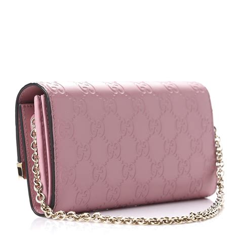 gucci pince wallet|Gucci pink wallet on chain.